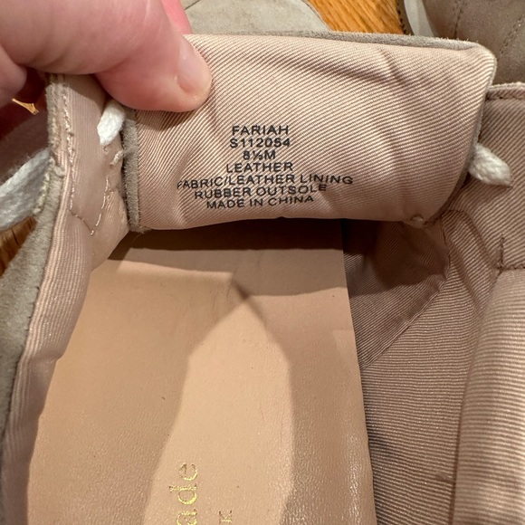 Kate Spade Fariah suede sneakers  Size 8.5 Color taupe - Picture 5 of 8